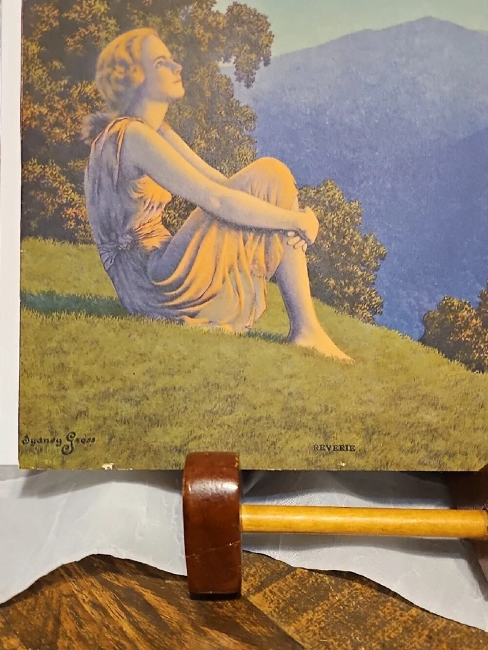 Scenic Mountain Reverie Wall Art Print in Blue and Green Sydney Gross